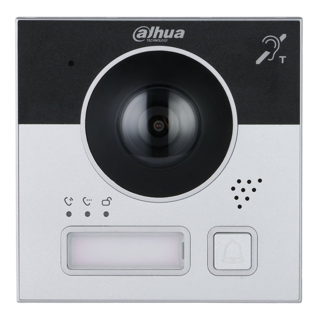 [VTO4202F-PI1] Estación Exterior Modular para Videoportero IP con Cámara y 1 Botón para Series VTO4202F-X. Bucle de inducción auditiva