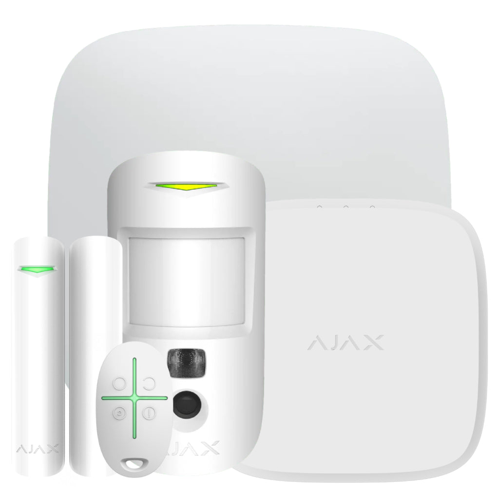 [KIT-B-INT-INC-WH] KIT Ajax Básico Intrusión + Incendio