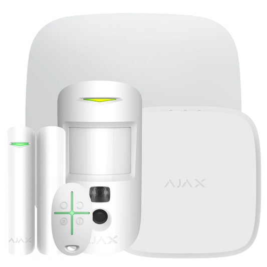 [KIT-B-INT-INC-WH] KIT Ajax Básico Intrusión + Incendio