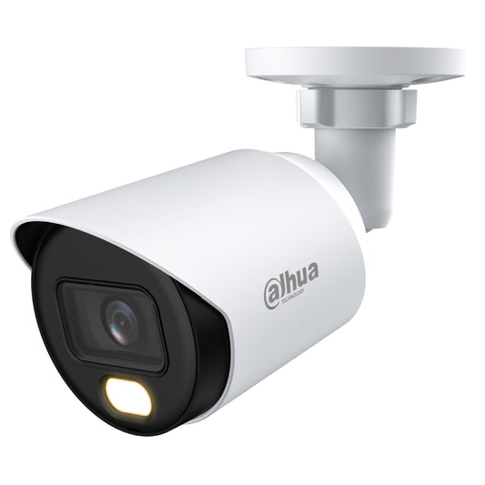 [HAC-HFW1239T-LED-0360B-S3] Tubular HDCVI 4EN1 2M 1080P FULL COLOR WDR Smart Light+ LED30m 3.6mm IP67