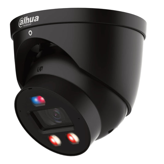 [IPC-HDW3849H-AS-PV-0280B-PRO-B] MiniDomo IP WizColor TiOC PRO H265 8M WDR Iluminación Dual LED30m/IR30m 2.8mm IP67 PoE MIC/Altavoz AUDIO E/S AI Color Negro