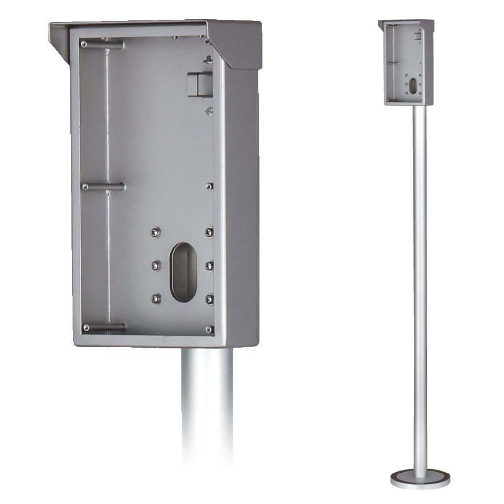 [VTM61R2] Cubierta para la lluvia con poste vertical extendido para 2 módulos de la serie VTO4xxxF. AL 5052