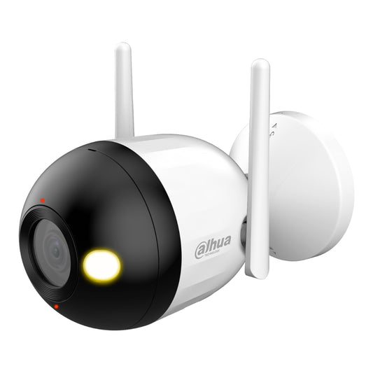 [IPC-F2C-PV-0280B] Tubular IP H265 2M FULL COLOR dWDR Iluminación Dual LED30m/IR30m 2.8mm IP67 AUDIO MIC WiFi AI