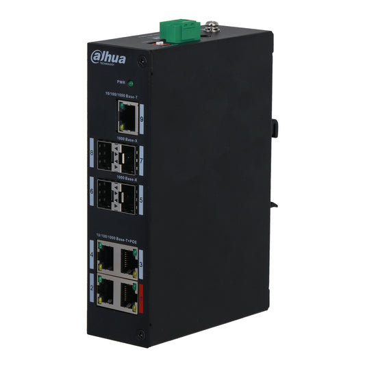 [PFS3409-4GT-96-V2] Switch PoE 2.0 4 puertos Gigabit +4SFP Uplink +1RJ45 Uplink Gigabit 96W No_Gestionable Layer2