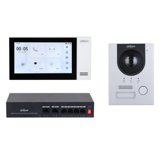 [KTP01L-S2(F)] Kit Videoportero IP exterior para Insertar + monitor interior
