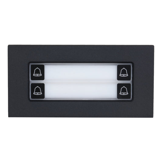 [VTO4202FB-MDB4] Estación Exterior Modular para Videoportero IP con 4 Botones para Series VTO4202F-X. Color Negro