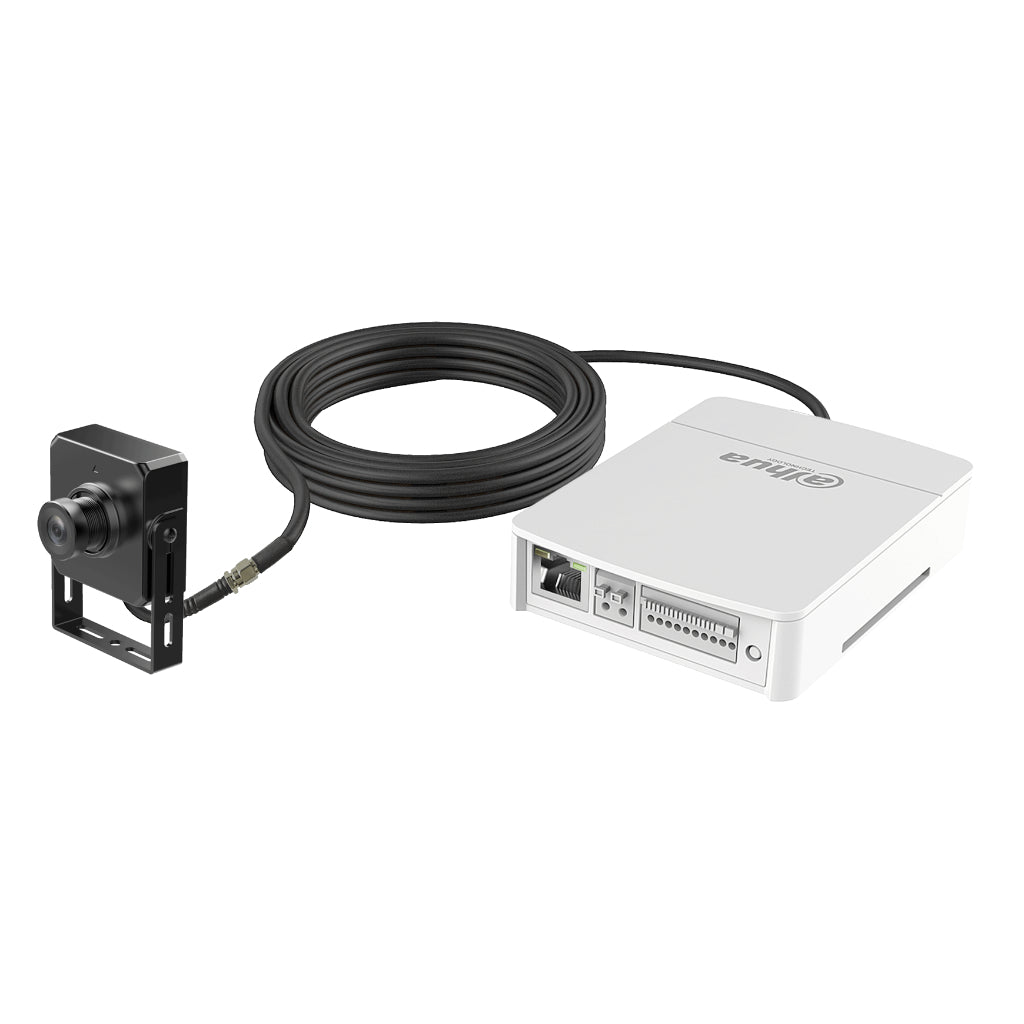[IPC-HUM8241E-E1-L5] Minicámara IP H265 Pinhole 2M WDR 2.8mm AUDIO E/S + Unidad principal AI