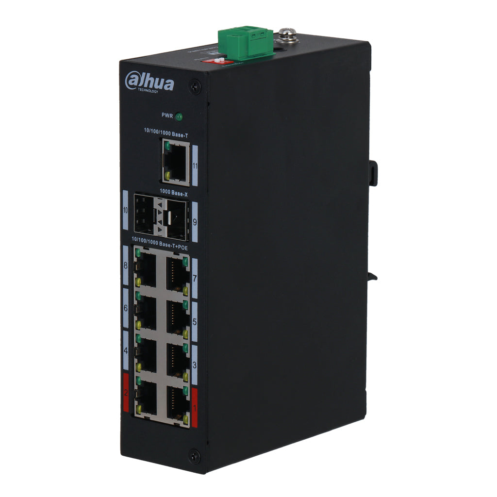 [PFS3211-8GT-120-V2] Switch PoE 2.0 8 puertos Gigabit +2SFP Uplink +1RJ45 Uplink Gigabit 120W No_Gestionable Layer2