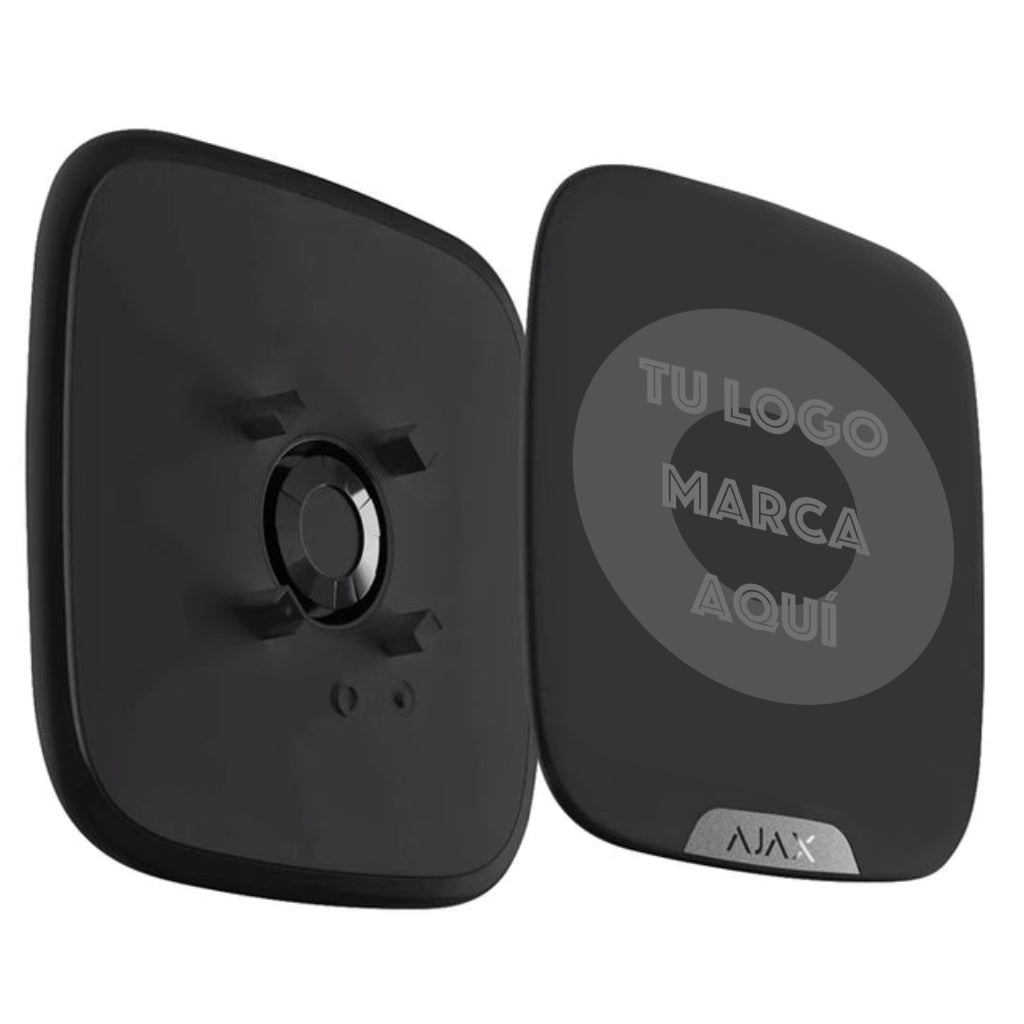 [SS.DD.BL-SERIGRAFIA] StreetSiren DoubleDeck + Brandplate con serigrafía PERSONALIZADA color negro. Pack de 10ud