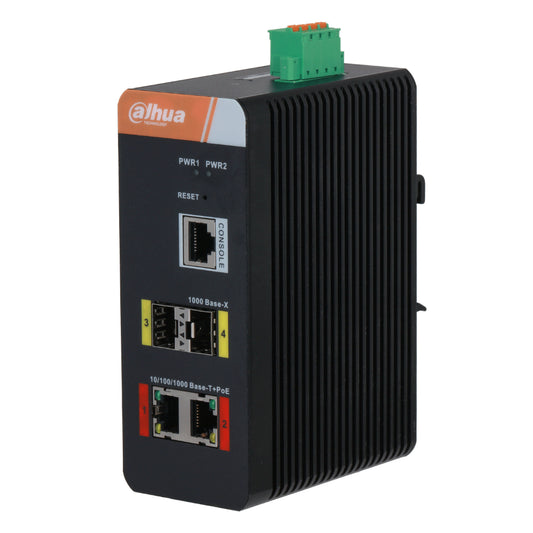 [IS4204-2GT-120] Switch PoE 2.0 Industrial 2 puertos Gigabit + 2SFP Uplink Gigabit 120W Gestionable Layer2