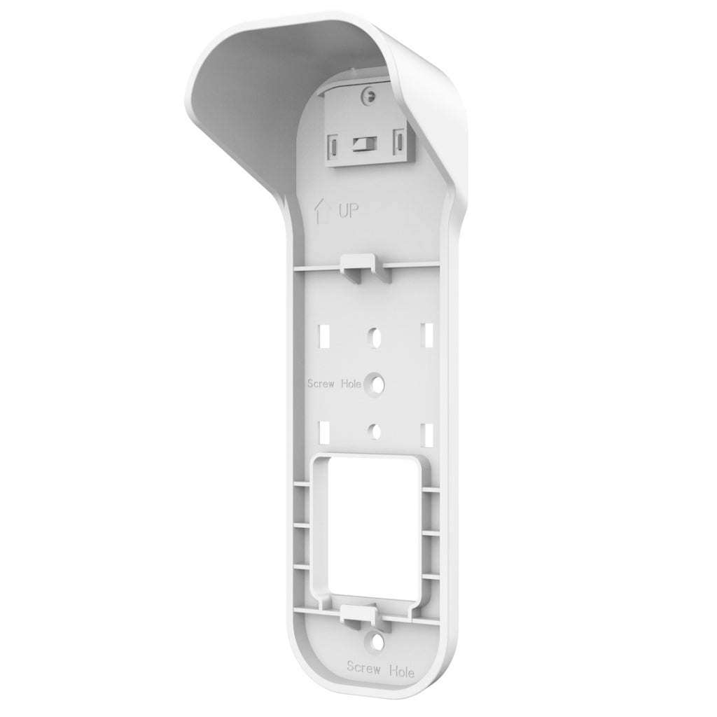 [PFA7753] Soporte de montaje en pared con cubierta para la lluvia para vídeo timbres. Color blanco