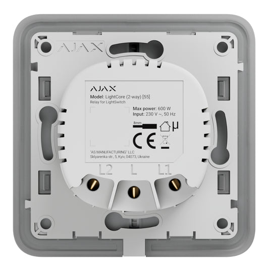 [LIGHTSWITCH-LIGHTCORE-2W] Ajax LightSwitch LightCore 2-way. Interruptor Conmutado