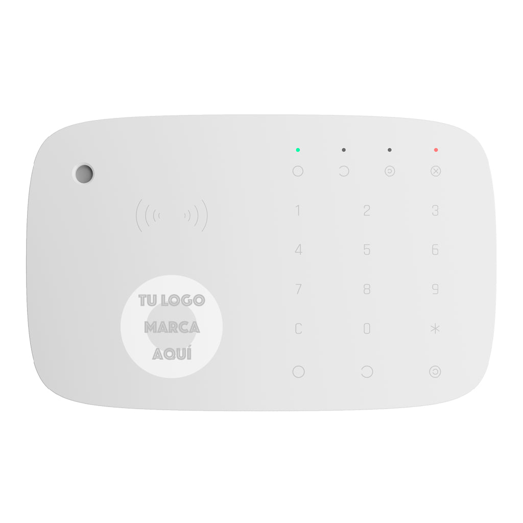 [KEYPAD-COMBI-WH-SERIGRAFIA] Ajax KeyPad Combi con serigrafía PERSONALIZADA. Cantidad mínima 10 unidades