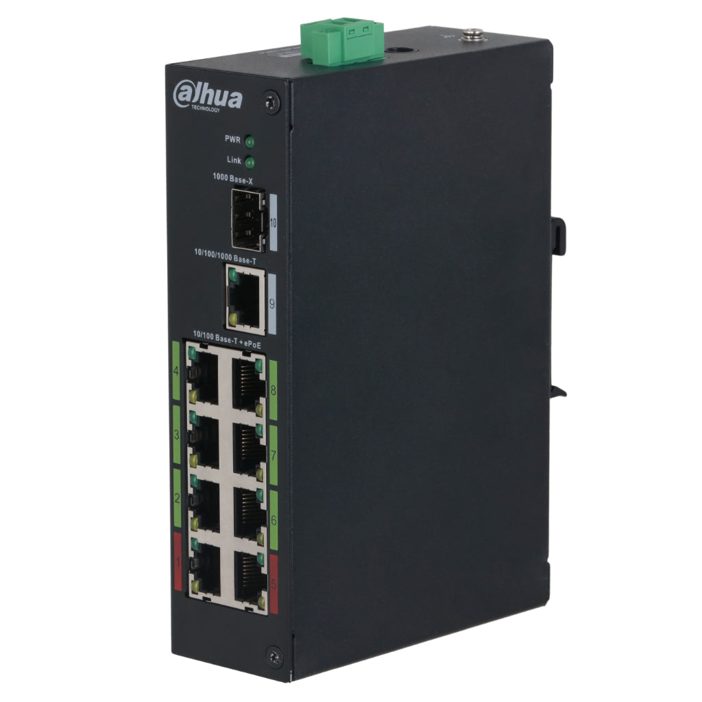 [LR2110-8ET-120-V2] Switch Rango Temp Extendida ePoE 8 puertos 10/100 + 1RJ45 Uplink Gigabit + 1SFP Gigabit 120W No_Gestionable Layer 2