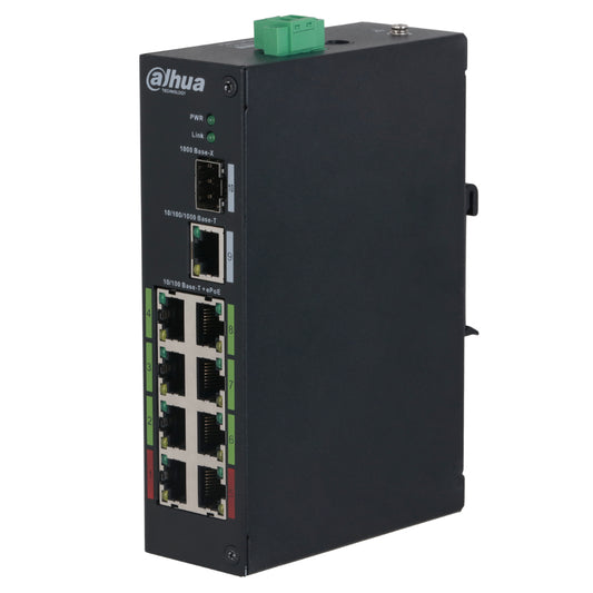 [LR2110-8ET-120-V2] Switch Rango Temp Extendida ePoE 8 puertos 10/100 + 1RJ45 Uplink Gigabit + 1SFP Gigabit 120W No_Gestionable Layer 2