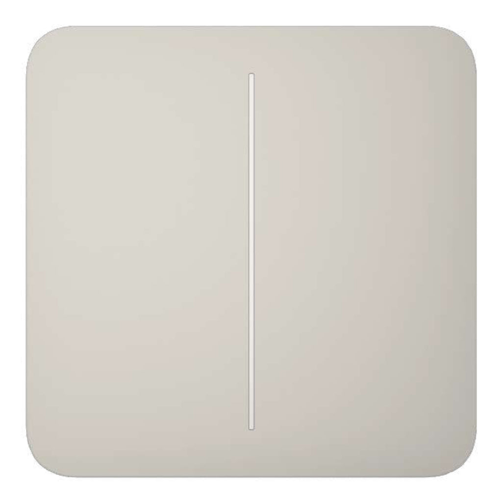 [LIGHTSWITCH-2G-OY] Ajax LightSwitch SoloButton 2-gang. Pulsador Doble. Color Ostra