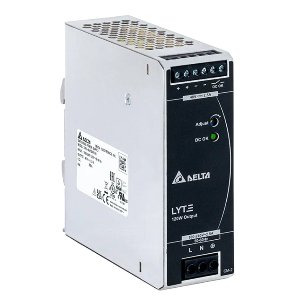 [DRL-48V120W1AA] Fuente de Alimentación Conmutada para Carril DIN 120W 48Vcc 2.5A