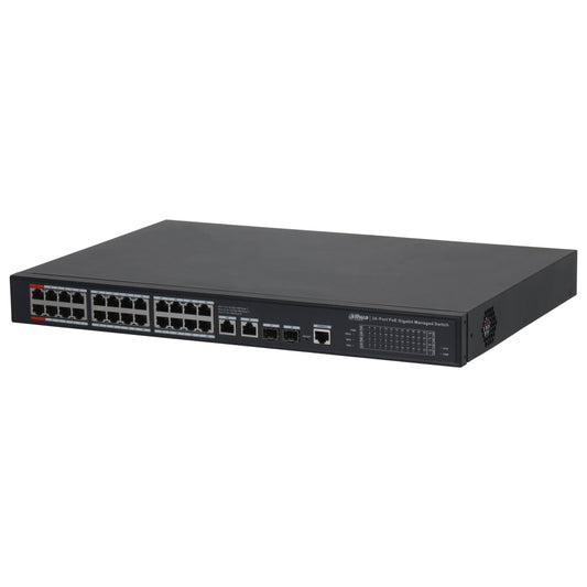[S4228-24GT-240] Switch PoE 2.0 24 puertos Gigabit + 2 Uplink Gigabit RJ45 + 2SFP Gigabit 240W Gestionable Layer2