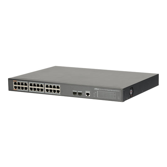 [PFS4226-24GT-360] Switch PoE 24 puertos 10/100/1000 + 2 Uplink Gigabit SFP 360W 802.3at Gestionable Layer2