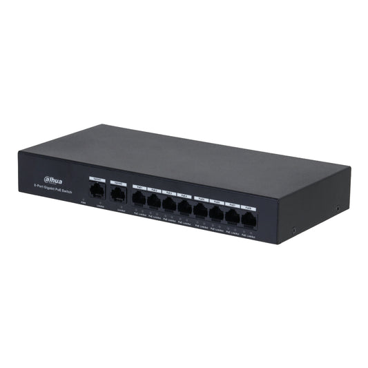 [PFS3010-8GT-65] Switch PoE 8 puertos Gigabit + 2RJ45 Uplink Gigabit 65W No_Gestionable Layer2