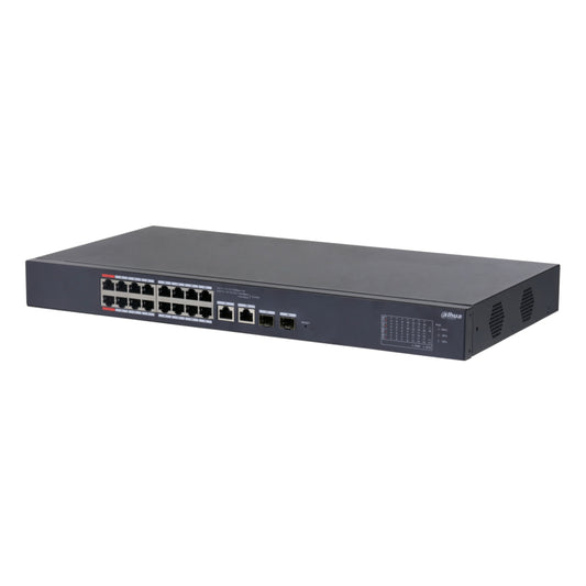 [CS4218-16ET-190] Switch PoE 16 puertos 10/100 + 2 Combo Gigabit RJ45/SFP Uplink 190W Gestionable en Cloud Layer2