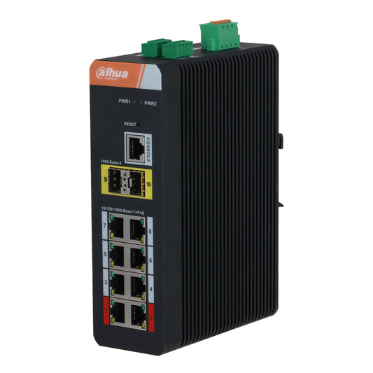 [IS4210-8GT-120] Switch PoE 2.0 Industrial 8 puertos Gigabit + 2SFP Uplink Gigabit 120W Gestionable Layer2