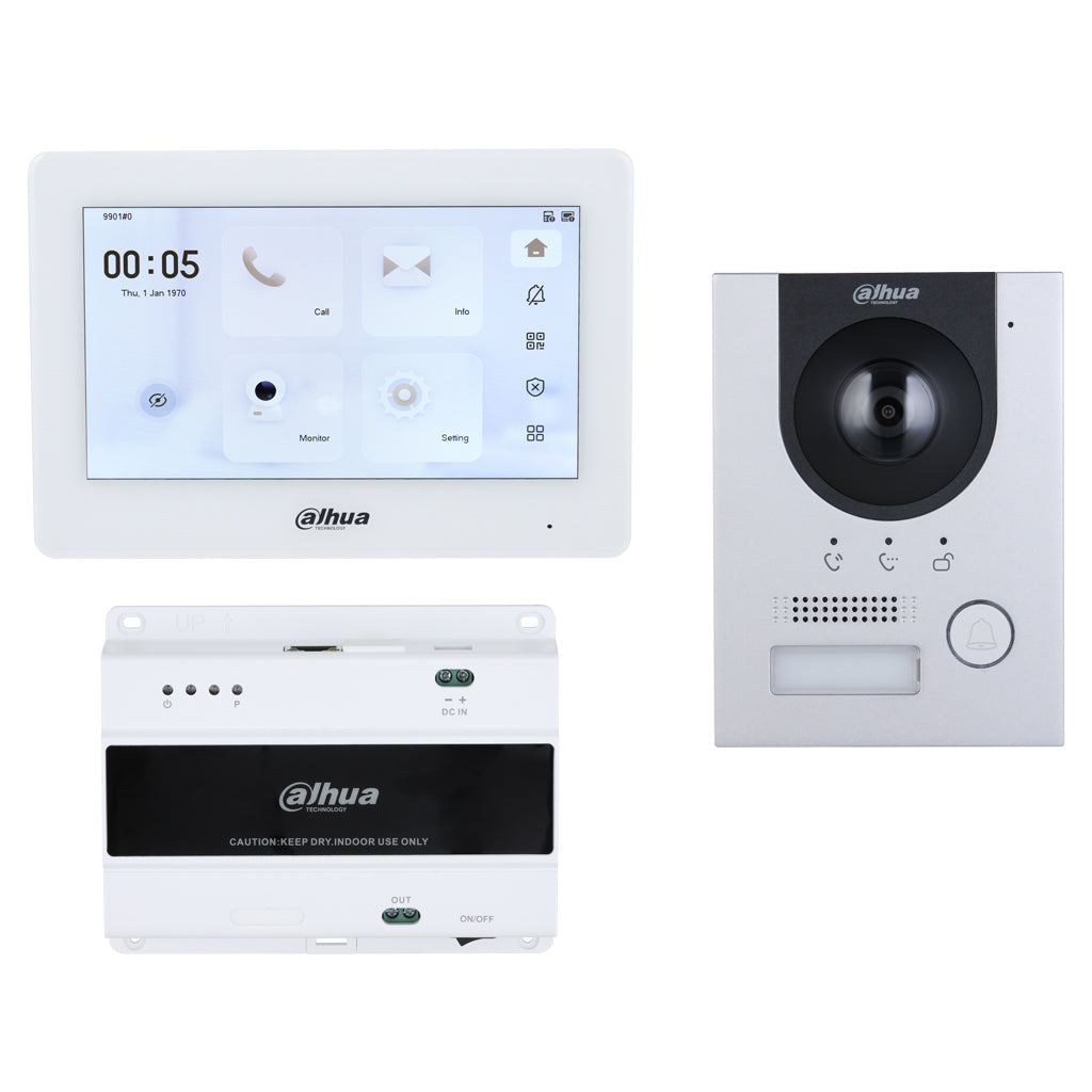 [KTD01L-S3(S)] Kit Videoportero 2-hilos IP exterior para Superfície + monitor interior
