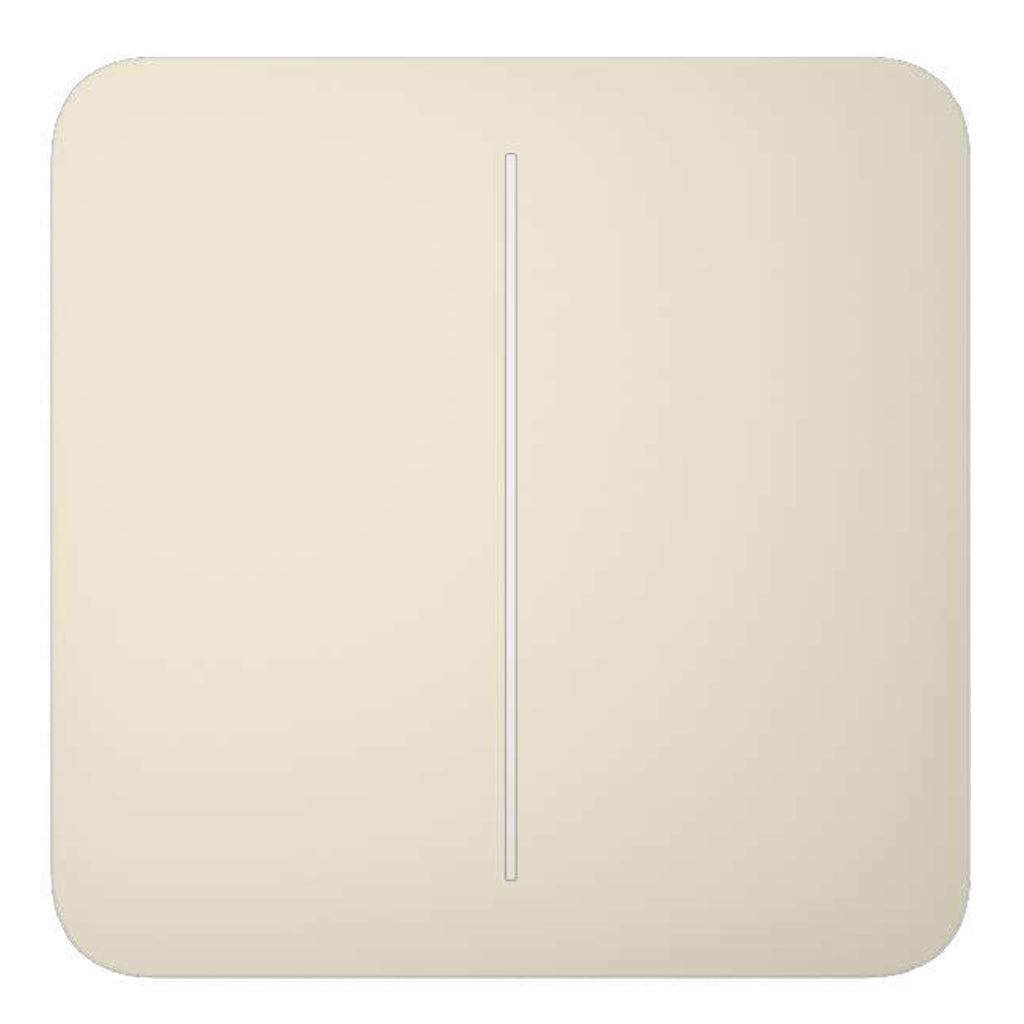 [LIGHTSWITCH-2G-IV] Ajax LightSwitch SoloButton 2-gang. Pulsador Doble. Color Marfil