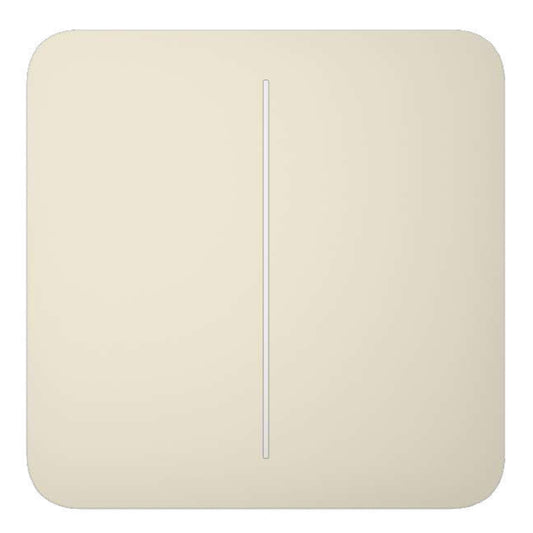 [LIGHTSWITCH-2G-IV] Ajax LightSwitch SoloButton 2-gang. Pulsador Doble. Color Marfil