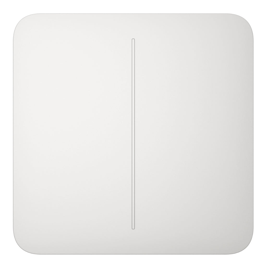 [LIGHTSWITCH-2G-WH] Ajax LightSwitch SoloButton 2-gang. Pulsador Doble. Color Blanco