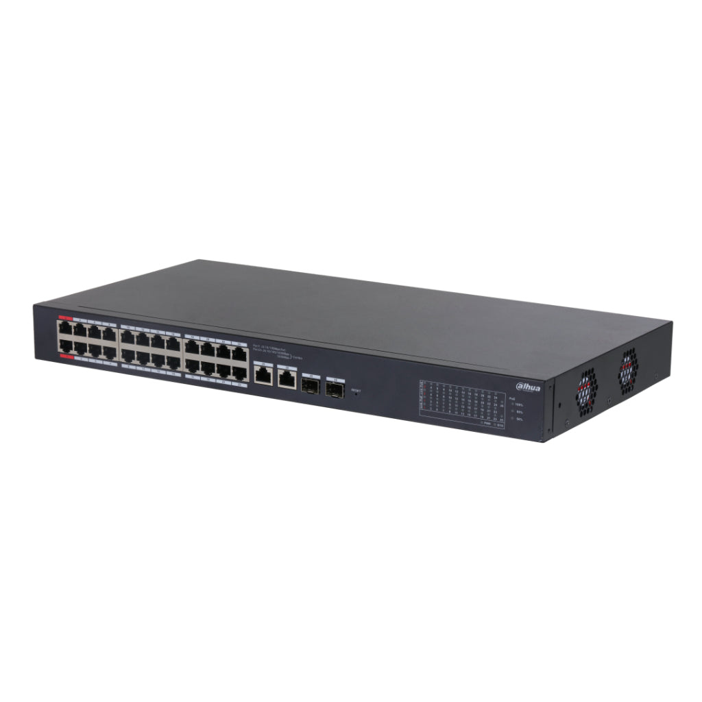 [CS4226-24ET-375] Switch PoE 24 puertos 10/100 + 2 Combo Gigabit RJ45/SFP Uplink 375W Gestionable en Cloud Layer2