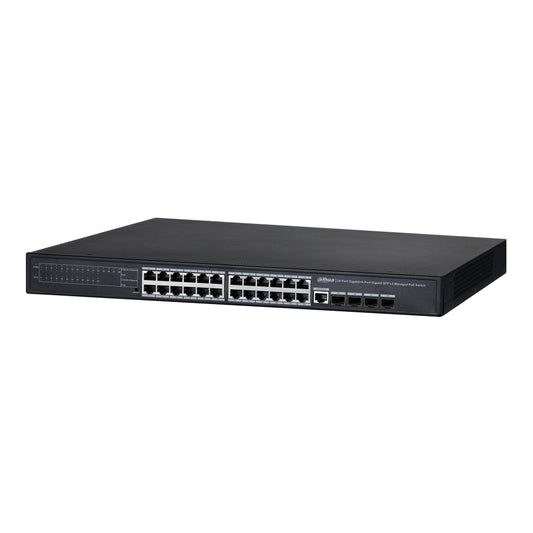 [PFS4428-24GT-370] Switch PoE 24 puertos Gigabit + 4 Uplink Gigabit 370W 802.3at Gestionable Layer2